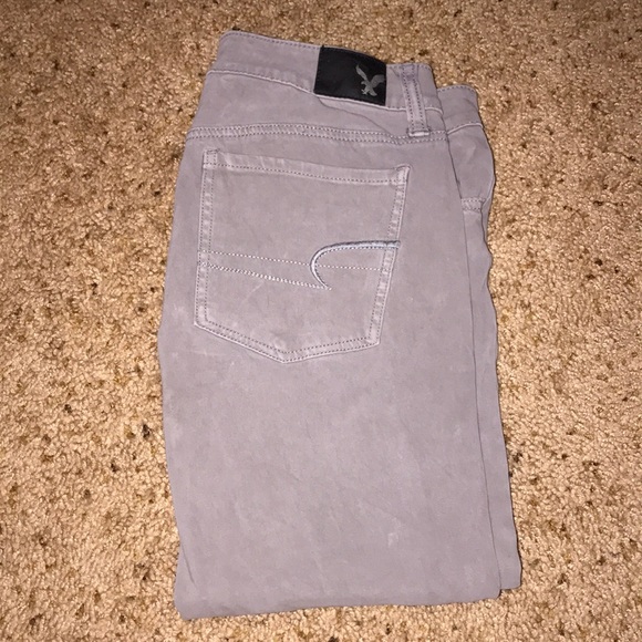 Gray American Eagle Jeggings - Picture 1 of 3